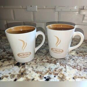 Tim Hortons Creme and Gold Ceramic Mug Limited Edition